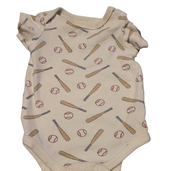 Infant Baby Boy Baseball Onsies/ 3-6 Months - Picture 1 of 1